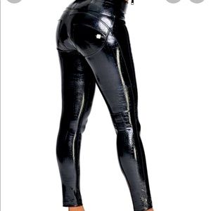 Freddy  Leather Leggings Crocodile